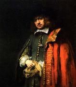 REMBRANDT Harmenszoon van Rijn Portrait of Jan Six, Sweden oil painting artist